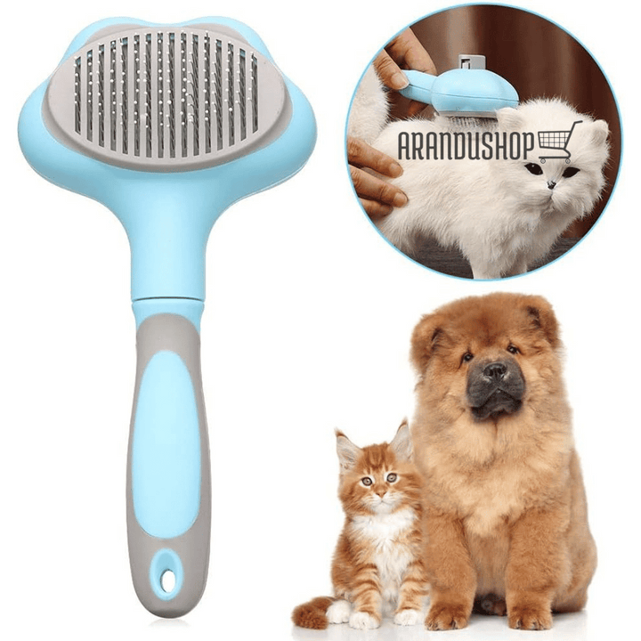 Pelufino Pro™ Cepillo para mascotas con cerdas metálicas