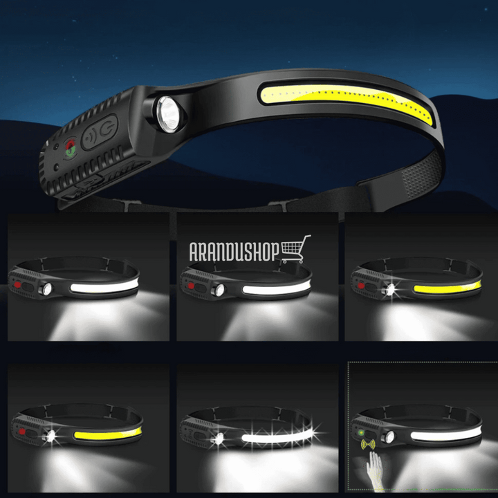 LUMIFRONT PRO™ LINTERNA FRONTAL LED CON SENSOR