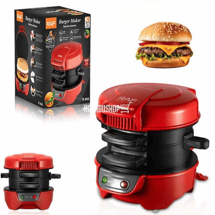 BURGUER MAKER™ MÁQUINA PARA HACER HAMBURGUESAS Y DESAYUNOS