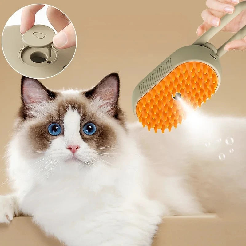 PET BRUSH™ Cepillo con vapor para mascotas