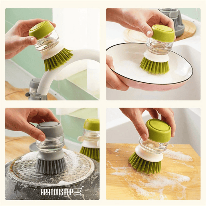 POT BRUSH™ CEPILLO LIMPIADOR MULTIFUNCIONAL CON DISPENSADOR DE JABÓN