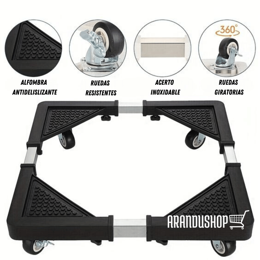 DESLIZADOR DE ELECTRODOMÉSTICOS™ BASE TRANSPORTADORA DE MUEBLES O ELECTRODOMÉSTICOS