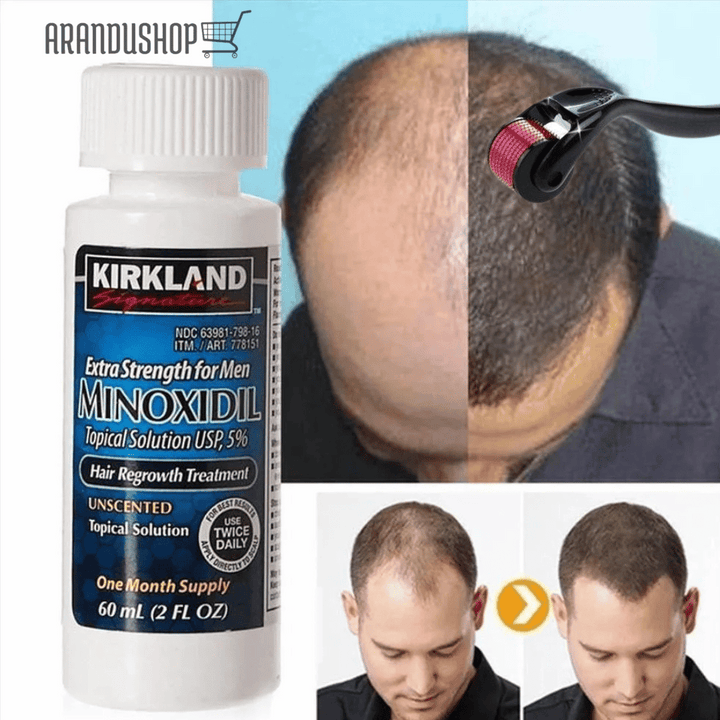 MINOXIDIL TRATAMIENTO PARA BARBA Y CABELLO™ + DERMAROLLER DE REGALO